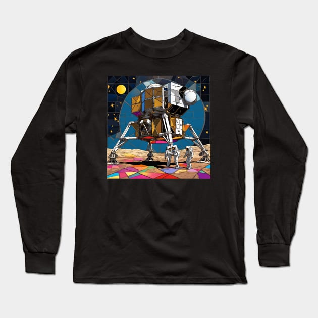 Lunar Base Long Sleeve T-Shirt by Lyvershop